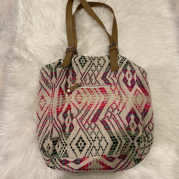 American Eagle western print tote bag - Picture 1 of 3